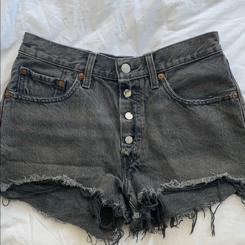 Levi’s Grey Cutoff Shorts 501 Size 26